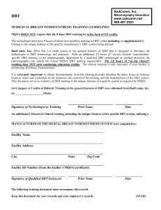 DBT Specific Clinical Training Document