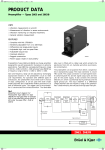 Product Data Sheet: Preamplifier Type 2663 and 2663B (bp078915)