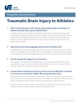 Traumatic Brain Injury in Athletics