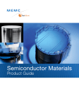 Semiconductor Materials - SunEdison Semiconductor