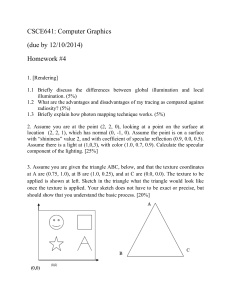 CSCE 441 * Computer Graphics