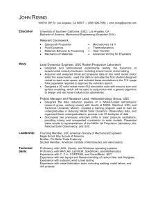 Resume - Deep Space Systems