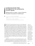 Looking beyond the field: development of the