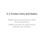 5.1 Friction Intro and Static Friction