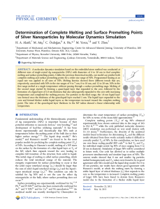 Determination of Complete Melting and Surface Premelting