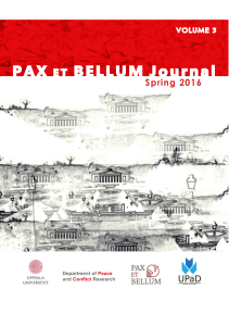 Pax et Bellum Journal 2016