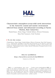 Characteristic atmosphere-ocean-solid earth interactions - HAL-Insu