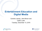 Entertainment Education and Digital Media