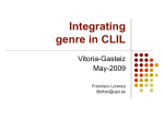 Integrating genre in CLIL