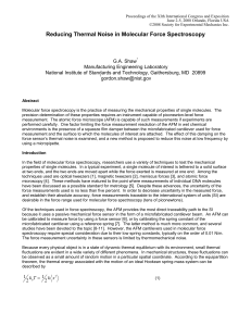 Reducing Thermal Noise in Molecular Force Spectroscopy