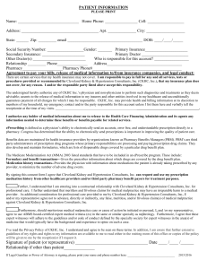 patient information - Cleveland Kidney and Hypertension