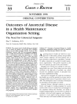 Outcomes of anorectal disease in a health maintenance