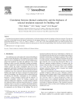 Correlation between thermal conductivity and the thickness of