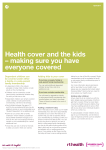 Health cover and the kids – making sure you have