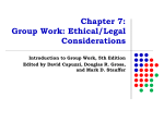 Pre-Group Ethical/Legal Considerations