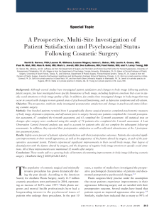 A Prospective, Multi-Site Investigation of Patient Satisfaction and