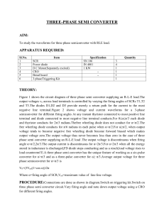 Three Phase Semi Converter