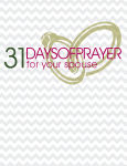 31 Days of Prayer for your Spouse