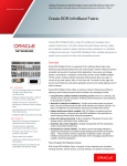 Oracle EDR InfiniBand Fabric Data Sheet