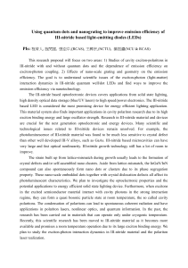 Proposal for nano science and technology project on nitride based