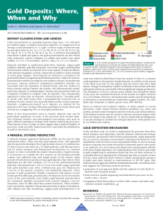 Gold Deposits - Elements Magazine