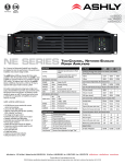 ne series two-channel, network-enabled