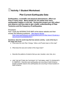 Plot Current Earthquake Data