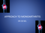 approach to monoarthritis