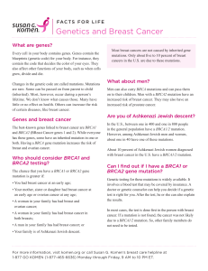 Genetics and Breast Cancer