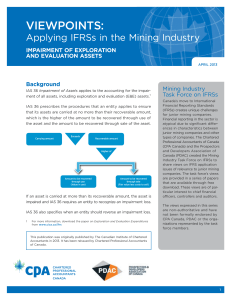 Viewpoints: Impairment of Exploration and Evaluation Assets (Mining)