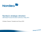 Nordea`s strategic direction