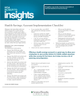 Health Savings Account Implementation Checklist