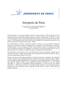 Aéroports de Paris S