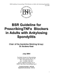 BSR Guideline for PrescribingTNFα Blockers in Adults