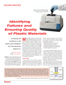 Identifying Failures and Ensuring Quality of Plastic Materials