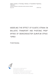 Modeling the effect of elastic strain on ballistic transport and