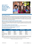 2016–2017 Student Health Insurance Plan for Binghamton University