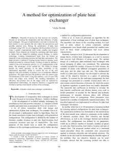 A method for optimization of plate heat exchanger