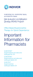 Important Information for Pharmacists