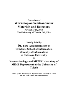 Workshop on Semiconductor Materials and Detectors,
