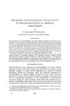 expansion and electrical conductivity of montmorillonite in ammonia