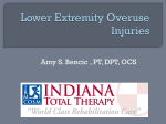 Lower Extremity Overuse Injuries