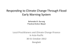 traditional funding Establish Climate Change (and DRR) Fund