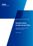 Norfolk Island Health Service Plan - The Department of Infrastructure