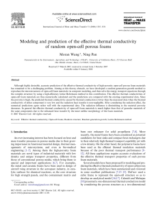 Modeling and prediction of the effective thermal