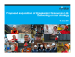 Proposed acquisition of Breakwater Resources Ltd