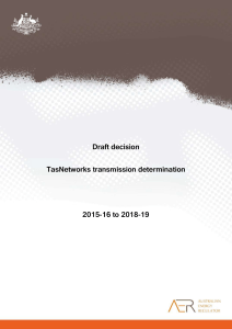 Draft decision TasNetworks transmission determination