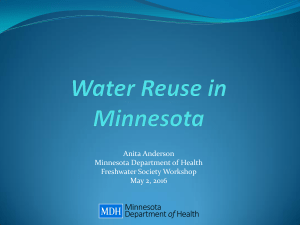 Anita Anderson Minnesota Department of Health Freshwater Society