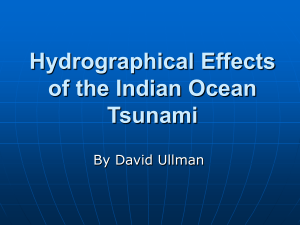 David Ulman, Hydrographical Effects of the Indian Ocean Tsunami