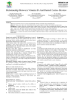 Relationship Between Vitamin D And Dental Caries